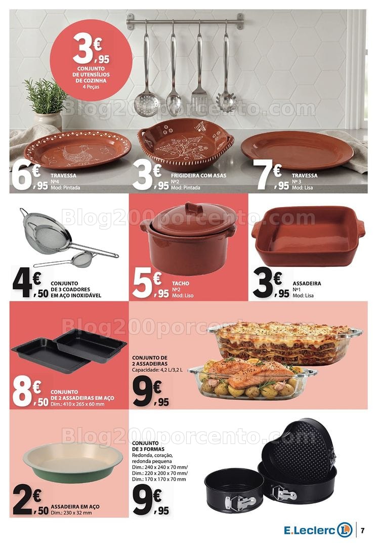 Antevisão Folheto E-LECLERC Bazar Promoções de 8 a 21 outubro